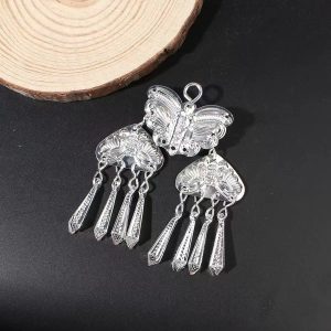 silver plated aluminum sheet ethnic minority miao silver style hair & jewelry craft materials