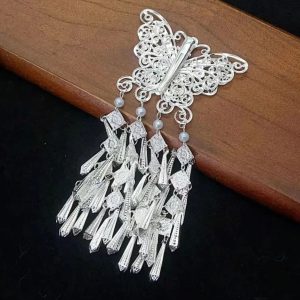 ethnic minority miao silver style jewelry & hair accessory supplies silver plated aluminum sheet