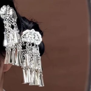 ethnic minority clothing accessories miao silver style jewelry supplies, silver plated sheet materials for hair accessories