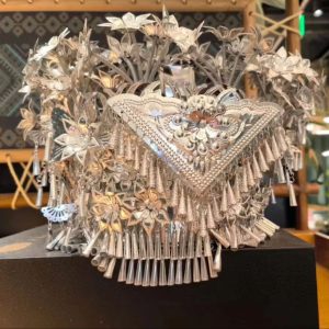 hmong ethnic silver hat