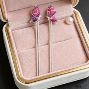 whirling butterfly labyrinth earrings