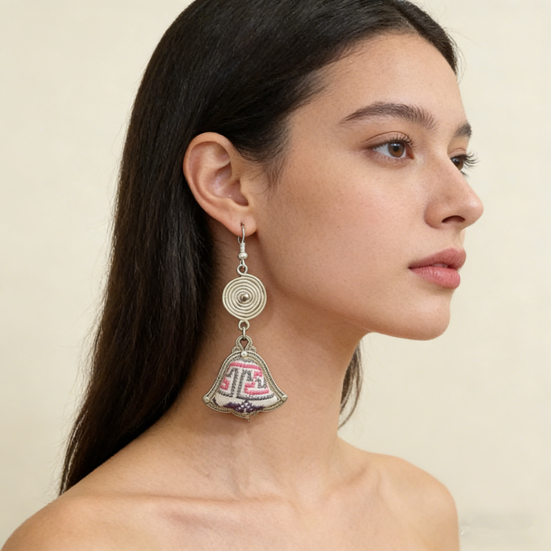 Vivid Pattern Bell Melody Earrings - 图片 7