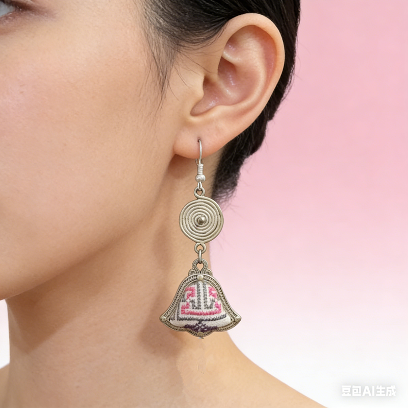 Vivid Pattern Bell Melody Earrings