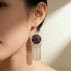 starry tassel dangle earrings ethnic style for women