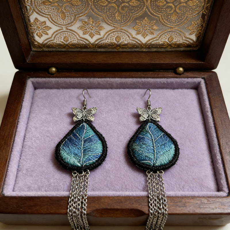 emerald feather tassel dangle earrings ethnic style for women emerald feather tassel dangle earrings ethnic style for women